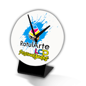 Reloj circular con soporte de diámetro de 12 cm